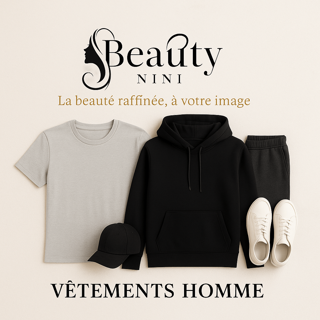 Essentiels homme : t-shirt gris, hoodie noir, jogger et sneakers – Collection vêtements homme