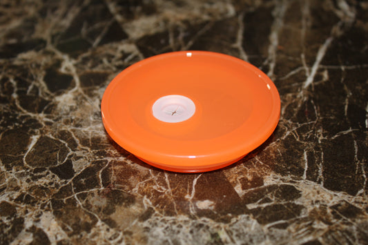 Couvercle acrylique orange avec insert silicone pour verre 16 oz – Beauty Nini