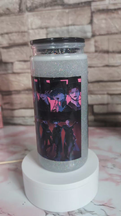 Snowglobe K-Pop Demon Boys – Paillettes holo | 20 oz