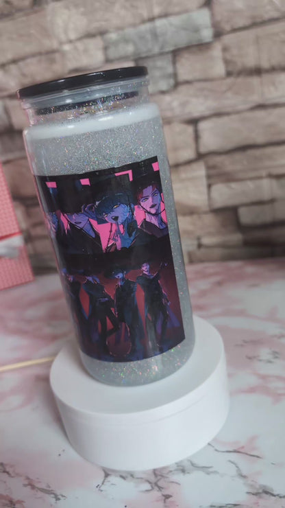 Snowglobe K-Pop Demon Boys – Paillettes holo | 20 oz