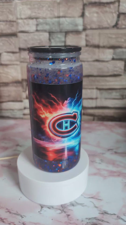 Snowglobe Hockey Montréal – Fier équipe de notre province 🟦⬜🟥 | 20 oz