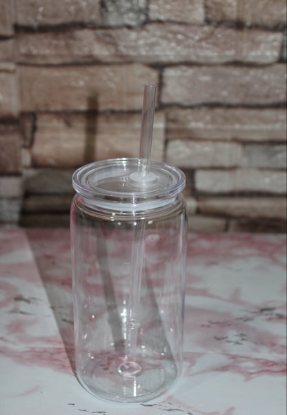 Verre Snowglobe Plastique – Héros d’Action (Style Anime/Gaming) Bleu Glacé | 16 oz / 20 oz