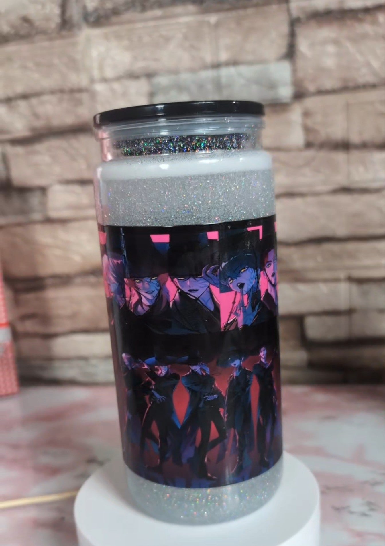 Snowglobe K-Pop Demon Boys – Paillettes holo | 20 oz