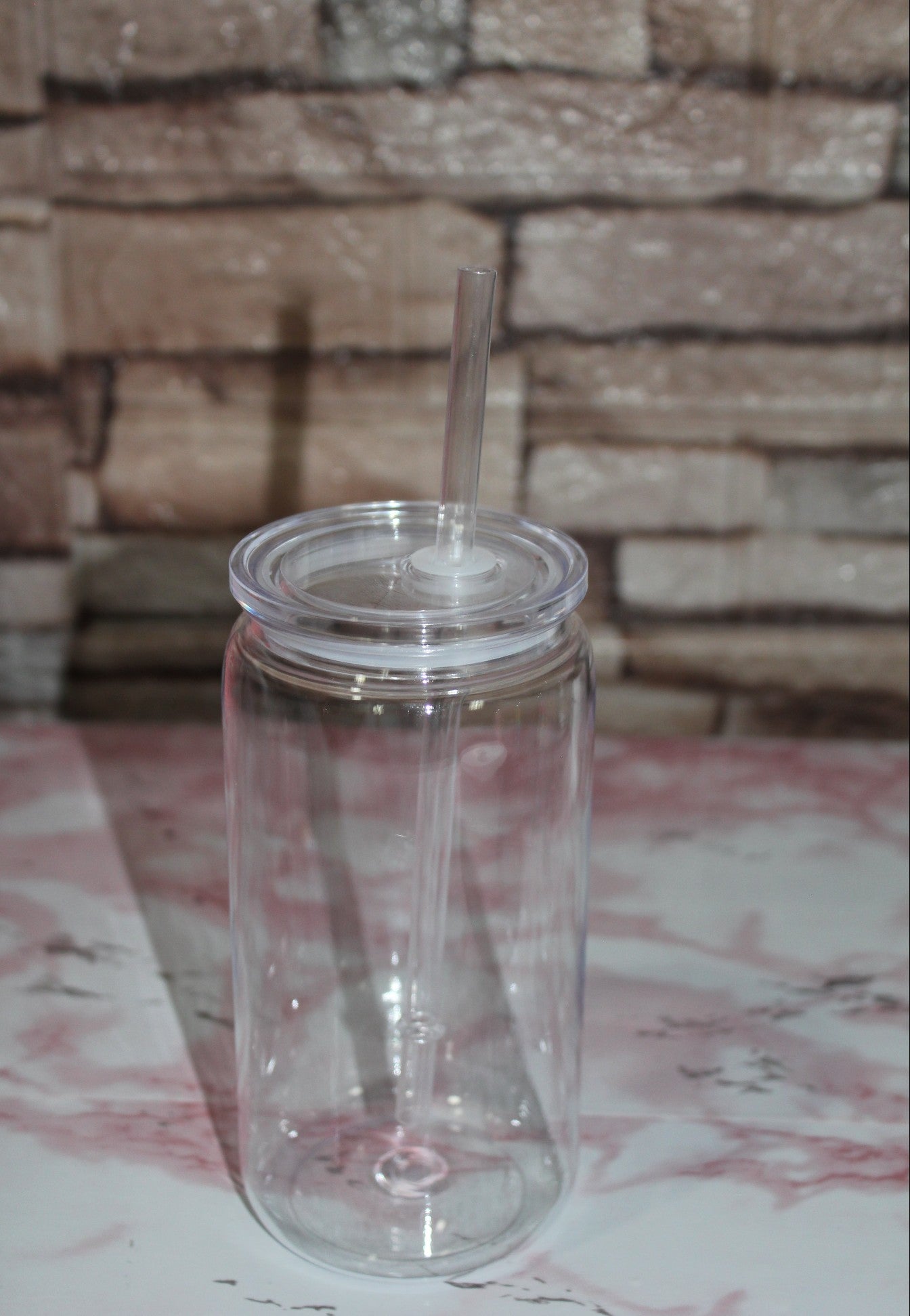 Verre Snowglobe Plastique – Monstre Kawaii Lapin Galaxie (Rose & Bleu) | 16 oz / 20 oz